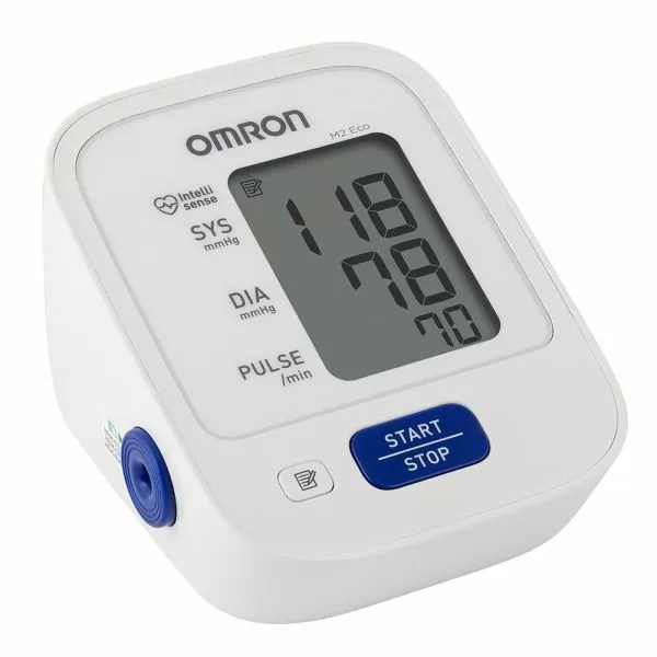 Тонометр автоматический на плечо OMRON M2 Eco с манжетой 22-32 см и адаптером (HEM-7126-ARU) Тонометр автоматический на плечо OMRON M2 Eco с манжетой 22-32 см и адаптером (HEM-7126-ARU)