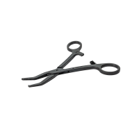 Зажим Кохера кровоостанавливающий изогнутый одноразовый стерильный 160 мм МЕДПЛАНТ артикул 1203