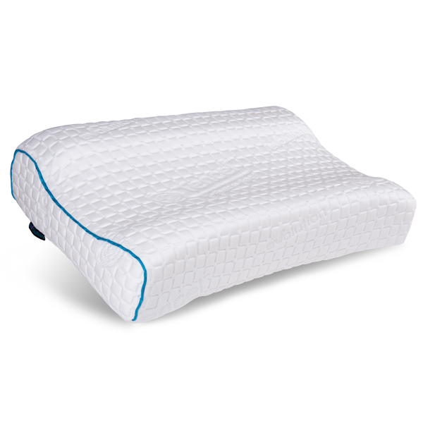 Подушка ортопедическая Тривес Evolution ТОП-906 Solace, с эффектом памяти и выемкой под плечо, валики 14 и 12 см