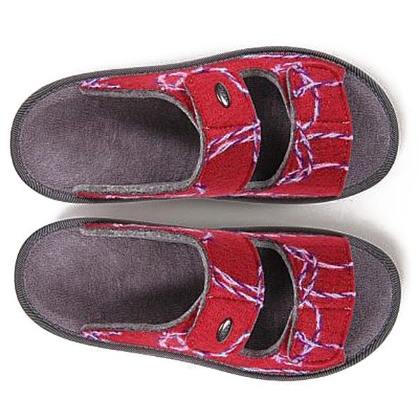 Тапочки ортопедические Luomma LM-809.033, цвет вязь бордо 