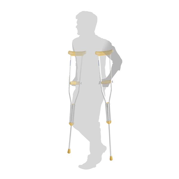 Костыли подмышечные алюминий без УПС р.М (на рост 155-180см) Симс 10022 (пара) 