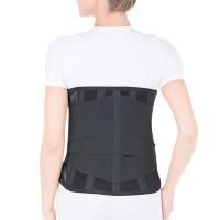 Корсет ортопедический  грудопояснично-крестцовый Тривес Т-1553/Т.56.23, 4 ребра жесткости, ширина 35см, черный  