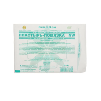 Пластырь-повязка LEIKO NW 6*8 см с впитывающей прокладкой гипоаллергенный нетканая основа 113861
