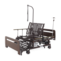 Кровать электрическая MED-MOS DB-11А ЛДСП венге ширина 120 см, с туалетом и функцией переворота