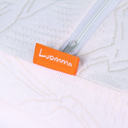 Подушка ортопедическая Luomma Lum F-515, с эффектом памяти и выемкой под плечо, валики 14 и 9 см, с регулировкой по высоте