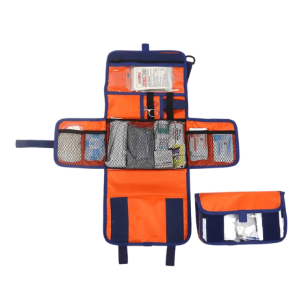 Набор первой помощи НПП МЕДПЛАНТ базовый исполнение 1 в сумке универсальной раскладной СУР-01, цвет оранжевый, артикул 1513
