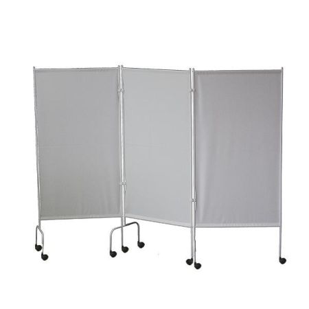 Ширма медицинская ШМ - "МСК" (МСК-3302) на колесах, трехсекционная