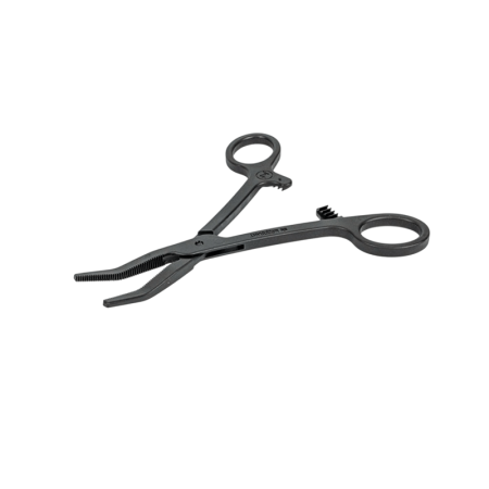 Зажим Бильрота кровоостанавливающий изогнутый одноразовый стерильный 158 мм МЕДПЛАНТ артикул 1202