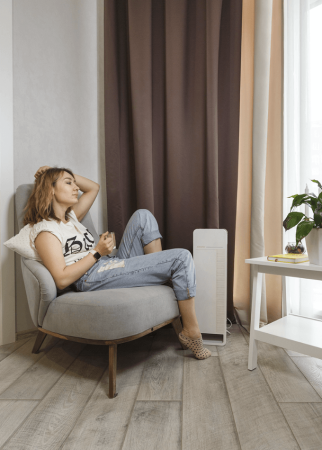 Облучатель-рециркулятор бактерицидный бытовой Ultrafor, 2 лампы по 30 Вт, с счетчиком наработки ламп, белый