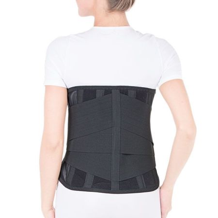 Корсет ортопедический  грудопояснично-крестцовый Тривес Т-1553/Т.56.23, 4 ребра жесткости, ширина 35см, черный  