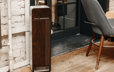 Облучатель-рециркулятор бактерицидный бытовой Ultrafor, 2 лампы по 30 Вт, с счетчиком наработки ламп, темное дерево