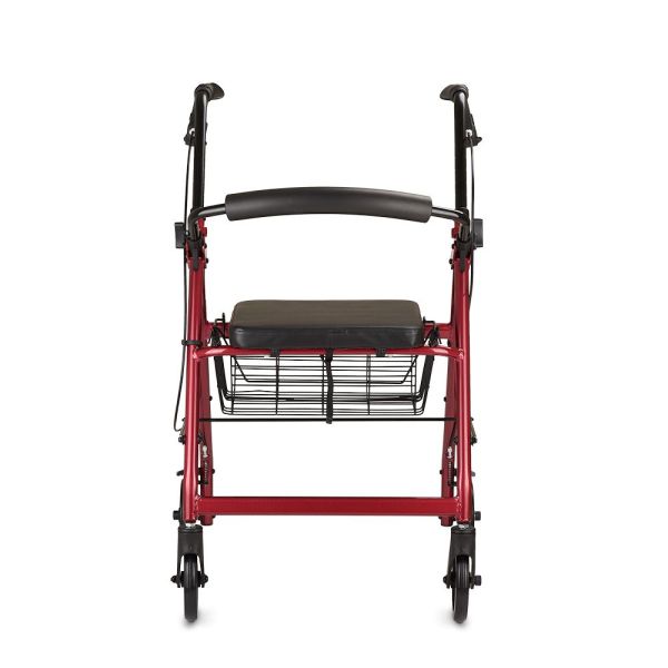 Ходунки-роллаторы Армед KR966LH с сиденьем, корзиной и повышенной грузоподъемностью до 120 кг