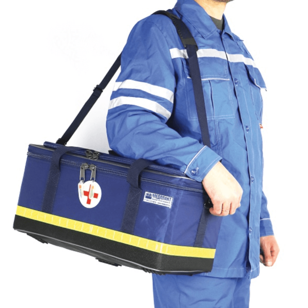 Набор реанимационный для оказания скорой медицинской помощи МЕДПЛАНТ НРСП-02 по приказу № 1165н в сумке СР-03, артикул 1057