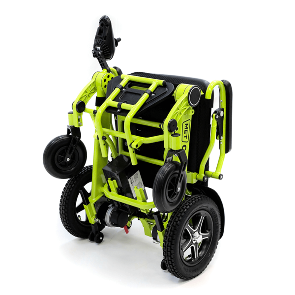 Кресло-коляска с электроприводом MET Compact 35 складная, с алюминиевой рамой