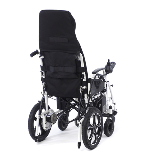 Кресло-коляска с электроприводом MET COMFORT 85 складная, с регулировкой угла наклона спинки и подножек