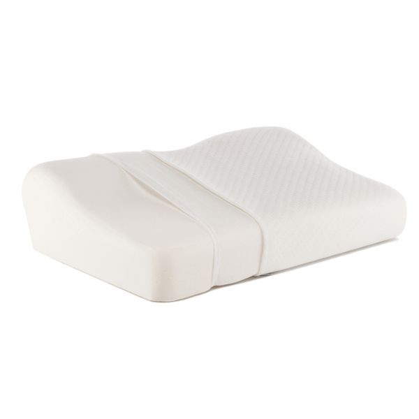 Подушка ортопедическая Luomma Lum F-502, с эффектом памяти и выемкой под плечо, валики 12 и 6 см