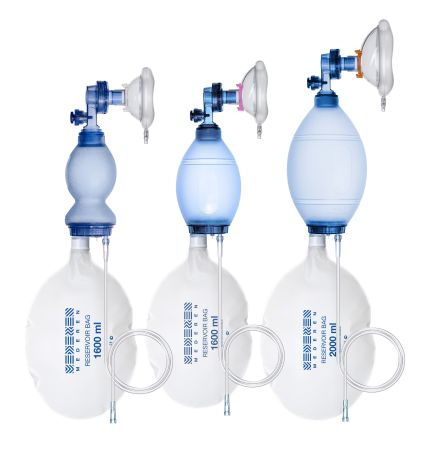 Мешок дыхательный реанимационный Амбу MEDEREN, одноразовый, из ПВХ 