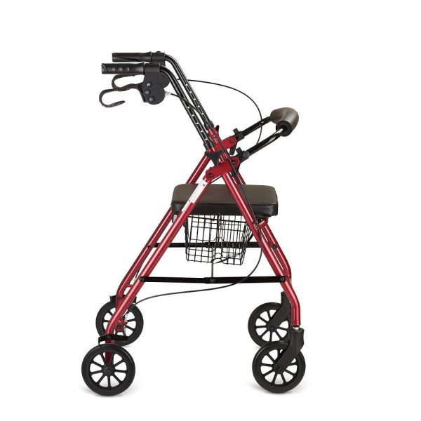 Ходунки-роллаторы Армед KR966LH с сиденьем, корзиной и повышенной грузоподъемностью до 120 кг