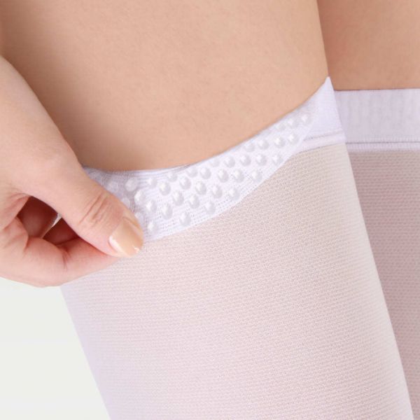 Чулки компрессионные IDEALISTA ID-380 унисекс 1 класс компрессии с закрытым носком антиэмболические для операции белые 