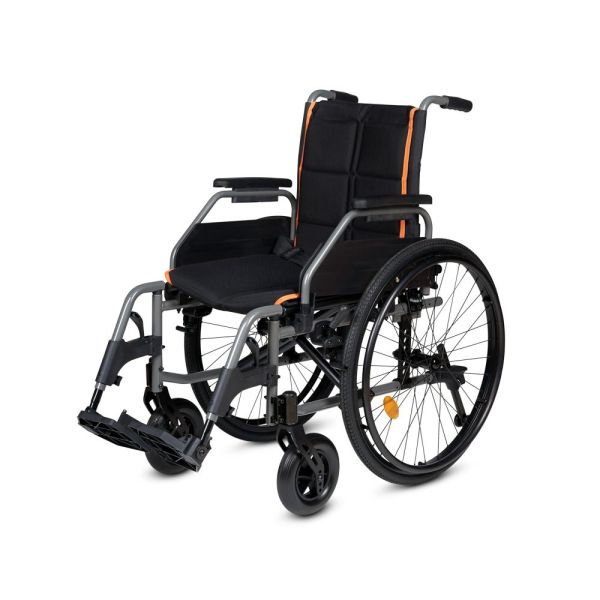 Кресло-коляска для инвалидов Армед 5000 ширина сидения 43см с регулировкой высоты сиденья и подлокотников, быстросъемными колесами и антиопрокидывателями