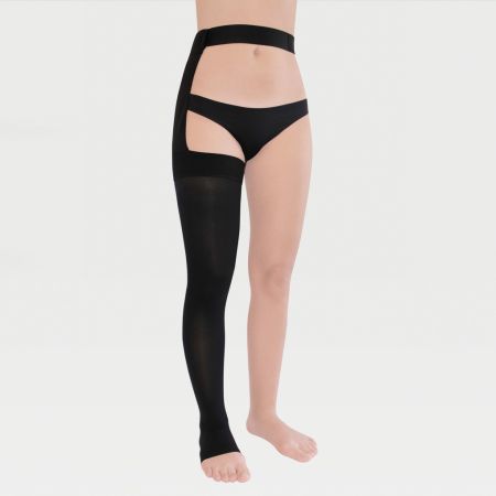 Моночулок IDEALISTA ID-330 2 класс компрессии с открытым носком цвет черный 