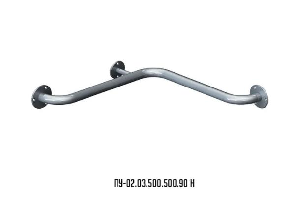Поручень для инвалидов ИНВА ПУ-02.03.500.500.90Н угловой (внутренний угол)