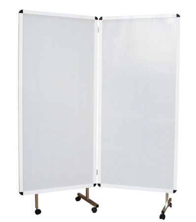 Ширма медицинская поликарбонатная двухсекционная Э-052-ШП
