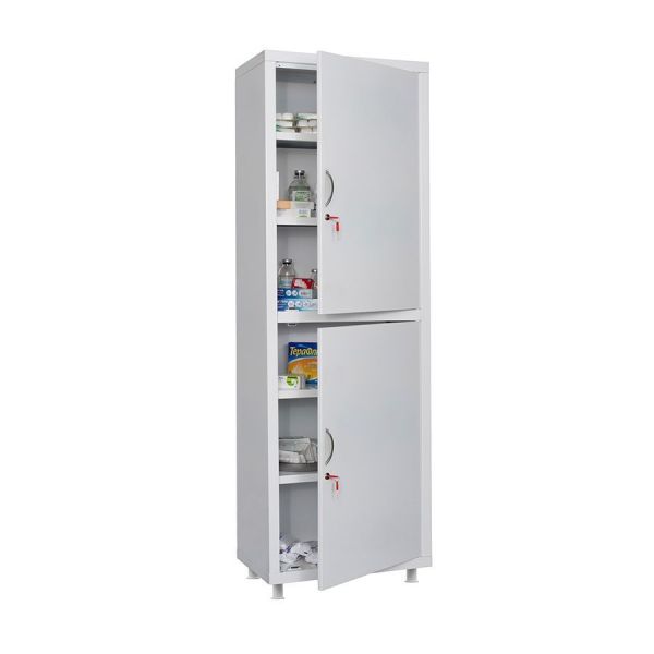 Шкаф медицинский с 2-мя дверцами Hilfe MD 1 1760/SS дверцы металл