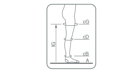 Чулки компрессионные Ergoforma 221 женские 2 класс компрессии с закрытым носком и кружевной резинкой полупрозрачные телесные 