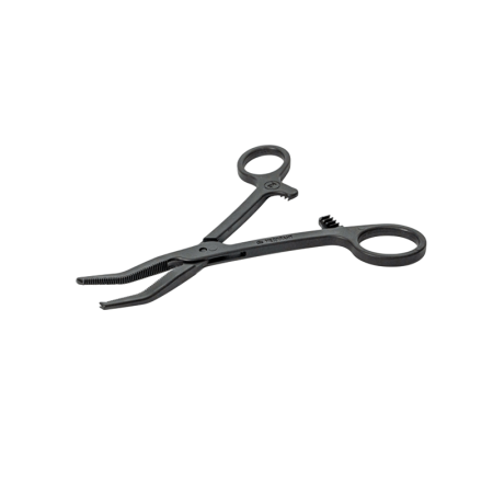 Зажим Кохера кровоостанавливающий изогнутый одноразовый стерильный 160 мм МЕДПЛАНТ артикул 1203