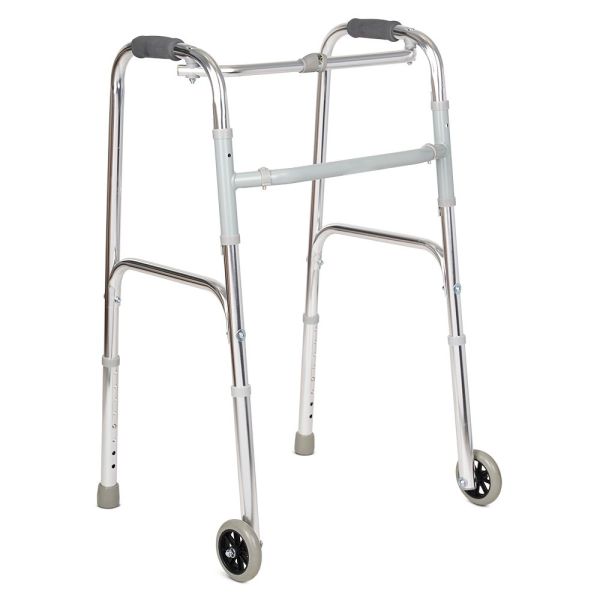 Ходунки одноуровневые двухколесные Армед KR912L шагающие с повышенной грузоподъемностью до 120 кг