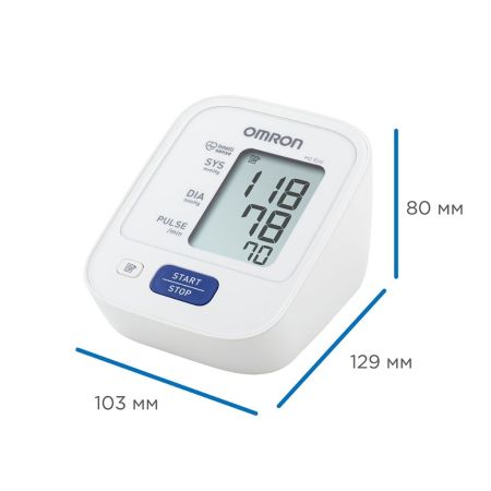 Тонометр автоматический на плечо OMRON M2 Eco с манжетой 22-32 см и адаптером (HEM-7126-ARU)