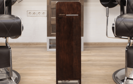 Облучатель-рециркулятор бактерицидный бытовой Ultrafor, 2 лампы по 30 Вт, с счетчиком наработки ламп, темное дерево