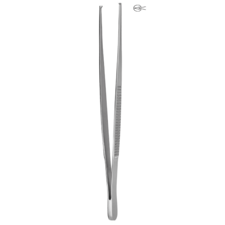 Пинцет для электрокоагуляции с зубчиком 200х1,3 мм Hilbro 12.0159.20
