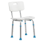Стул для ванны c гигиеническим вырезом Ortonica Lux-605 с небольшим отверстием в сиденье %