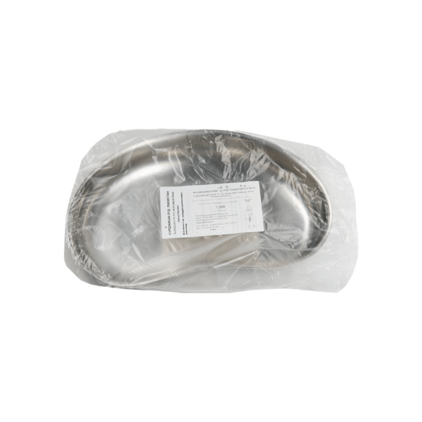 Лоток почкообразный Surgicon ЛМП-200 Т-200, размер 200х120х30, объем 0,3л, сталь 