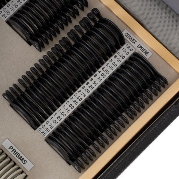 Набор на 158 пробных очковых линз Армед в пластиковой обойме с оправой без поверки 