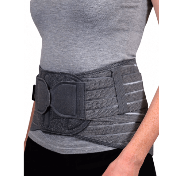 Корсет пояснично-крестцовый ОРТОНИК ПР-314 (стандарт), высота 25 см, 6 гибких ребер жесткости, серый