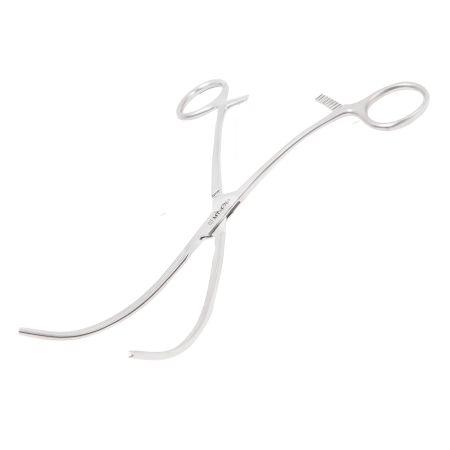 Зажим сосудистый периферический по Де Беки ПТО Медтехника, изогнутый по радиусу, 190 мм 
